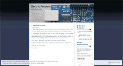 Desktop Screenshot of electricprojects.wordpress.com