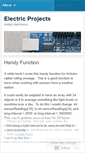Mobile Screenshot of electricprojects.wordpress.com