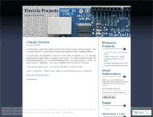 Tablet Screenshot of electricprojects.wordpress.com