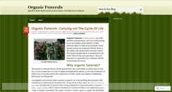 Desktop Screenshot of organicfunerals.wordpress.com