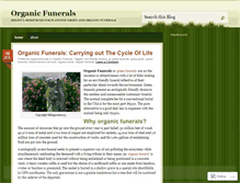 Tablet Screenshot of organicfunerals.wordpress.com