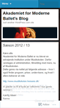 Mobile Screenshot of moderneballethorsens.wordpress.com