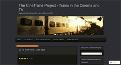 Desktop Screenshot of cinetrains.wordpress.com