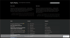 Desktop Screenshot of katspoetry.wordpress.com