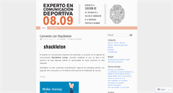 Desktop Screenshot of comunicaciondeportiva.wordpress.com