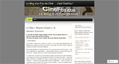 Desktop Screenshot of cinefou.wordpress.com