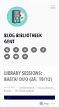 Mobile Screenshot of bibliotheekgent.wordpress.com