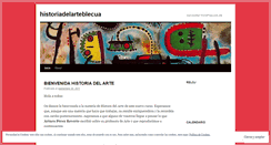 Desktop Screenshot of historiadelarteblecua.wordpress.com