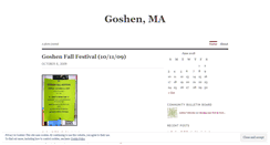 Desktop Screenshot of goshen.wordpress.com