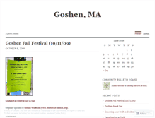 Tablet Screenshot of goshen.wordpress.com