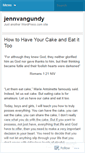 Mobile Screenshot of jennvangundy.wordpress.com