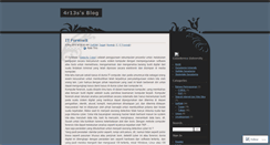 Desktop Screenshot of 4r13s.wordpress.com