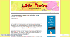Desktop Screenshot of littlemomins.wordpress.com