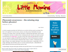 Tablet Screenshot of littlemomins.wordpress.com
