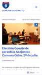 Mobile Screenshot of comunaocho.wordpress.com