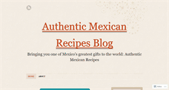 Desktop Screenshot of bestauthenticmexicanrecipes.wordpress.com