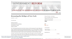 Desktop Screenshot of governmentreform.wordpress.com