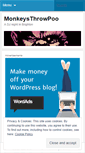 Mobile Screenshot of monkeysthrowpoo.wordpress.com