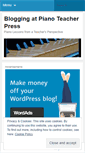 Mobile Screenshot of pianoteacherpress.wordpress.com