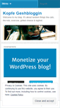 Mobile Screenshot of kopfegeshbloggin.wordpress.com