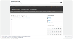 Desktop Screenshot of odetriunfante.wordpress.com