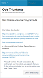 Mobile Screenshot of odetriunfante.wordpress.com