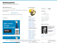 Tablet Screenshot of dunianyawira.wordpress.com