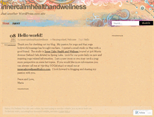 Tablet Screenshot of innercalmhealthandwellness.wordpress.com