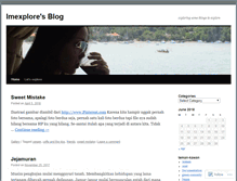 Tablet Screenshot of imexplore.wordpress.com