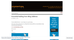 Desktop Screenshot of essentialsailing.wordpress.com