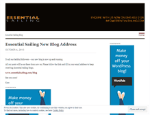 Tablet Screenshot of essentialsailing.wordpress.com