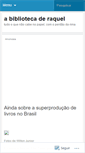 Mobile Screenshot of abibliotecaderaquel.wordpress.com