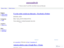Tablet Screenshot of cursoeadweb.wordpress.com