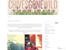 Tablet Screenshot of chivesgonewild.wordpress.com