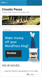 Mobile Screenshot of chaoticpeace.wordpress.com