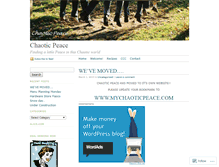 Tablet Screenshot of chaoticpeace.wordpress.com