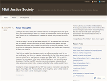 Tablet Screenshot of 16bitjusticesociety.wordpress.com