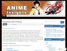 Tablet Screenshot of animeinsightsarchive.wordpress.com