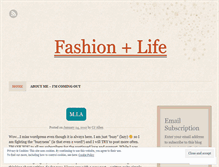 Tablet Screenshot of fashionlifeja.wordpress.com