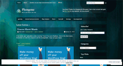 Desktop Screenshot of phosgene.wordpress.com