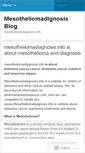 Mobile Screenshot of mesotheliomadignosis.wordpress.com