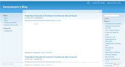 Desktop Screenshot of ganasiempre.wordpress.com