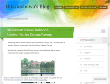 Tablet Screenshot of hilariushuwa.wordpress.com