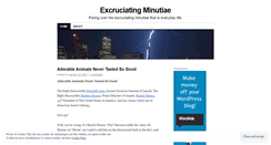 Desktop Screenshot of excruciatingminutiae.wordpress.com