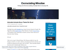 Tablet Screenshot of excruciatingminutiae.wordpress.com