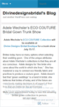 Mobile Screenshot of divinedesignsbridal.wordpress.com