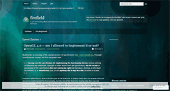 Desktop Screenshot of firefield.wordpress.com