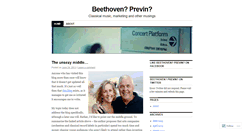 Desktop Screenshot of beethovenprevin.wordpress.com