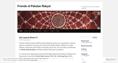 Desktop Screenshot of friendsofpakatanrakyat.wordpress.com