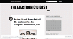 Desktop Screenshot of electronicdigest.wordpress.com